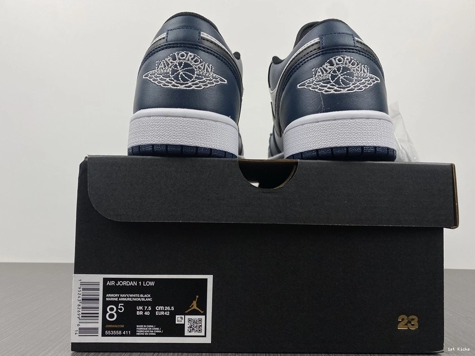 Dark Teal - Jordan 1 Low 553558-411 1109